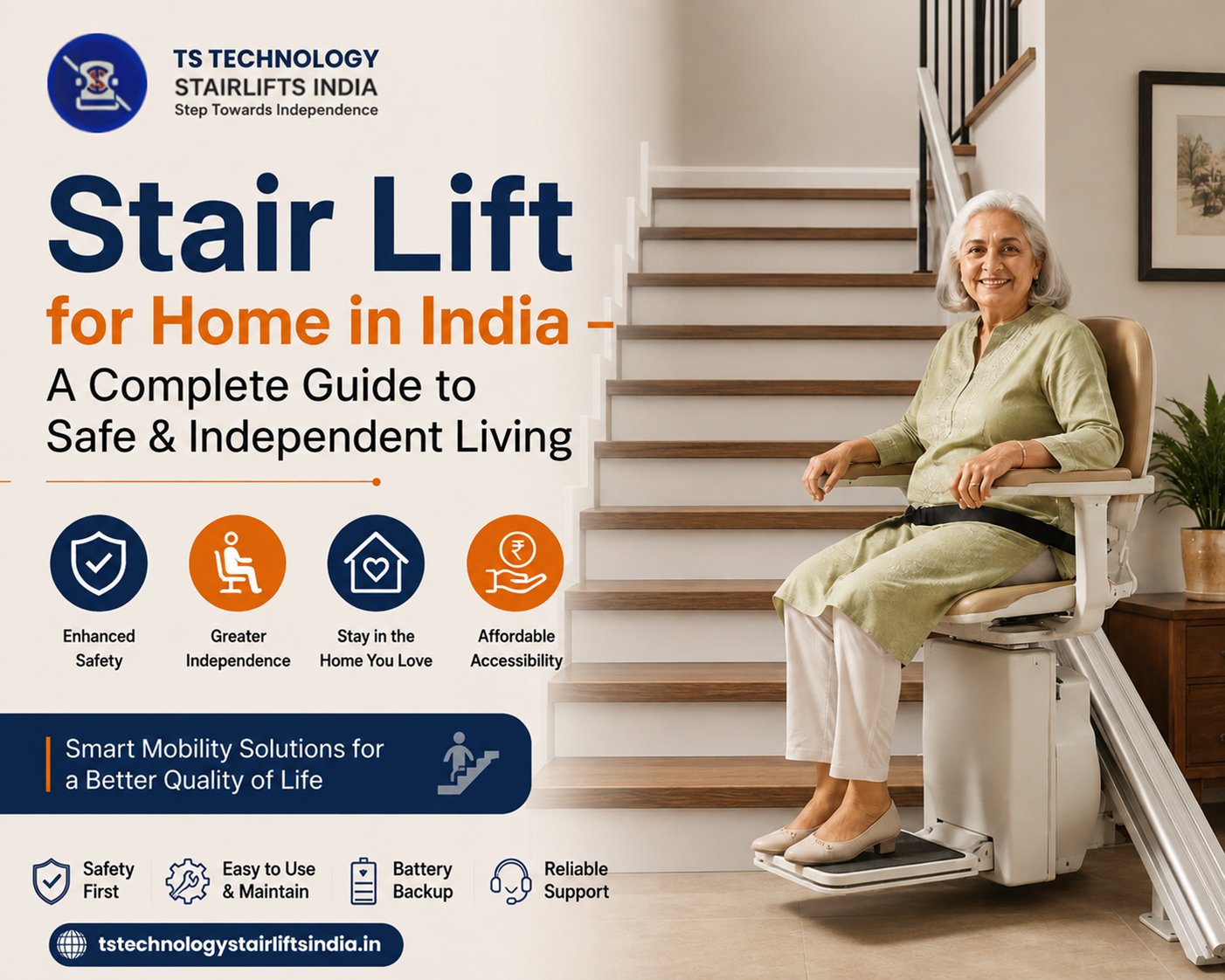 Stair Lift for Home in India – A Complete Guide to Safe & Independent Living