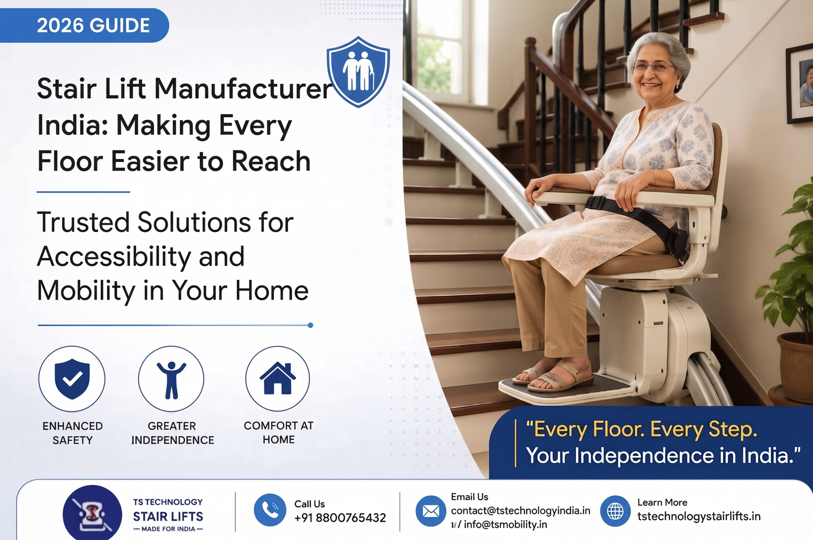 Stair Lift Manufacturer India: Making Every Floor Easier to Reach